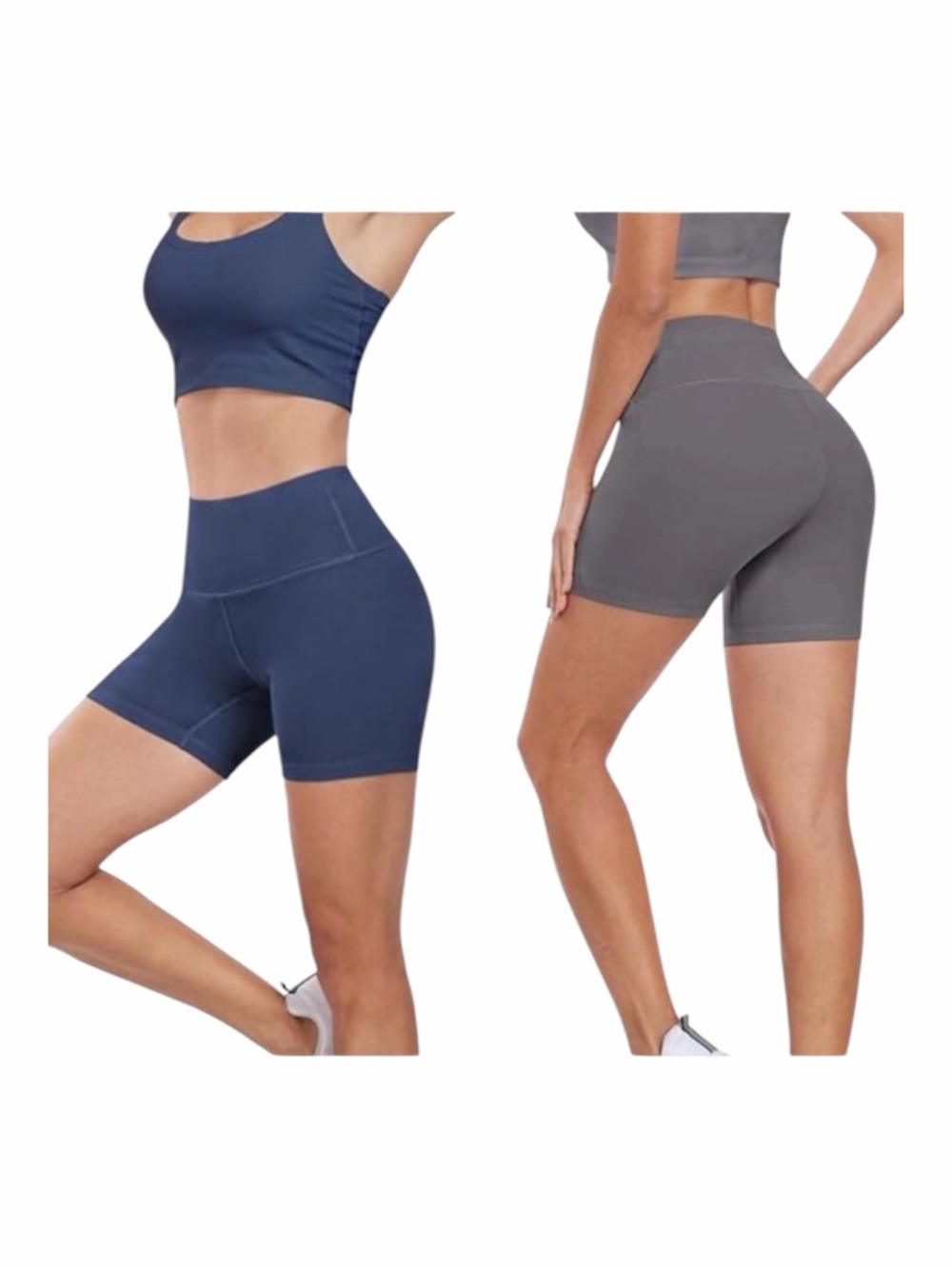 Bundle (2) High Waisted Yoga Shorts and Top Set NWT
